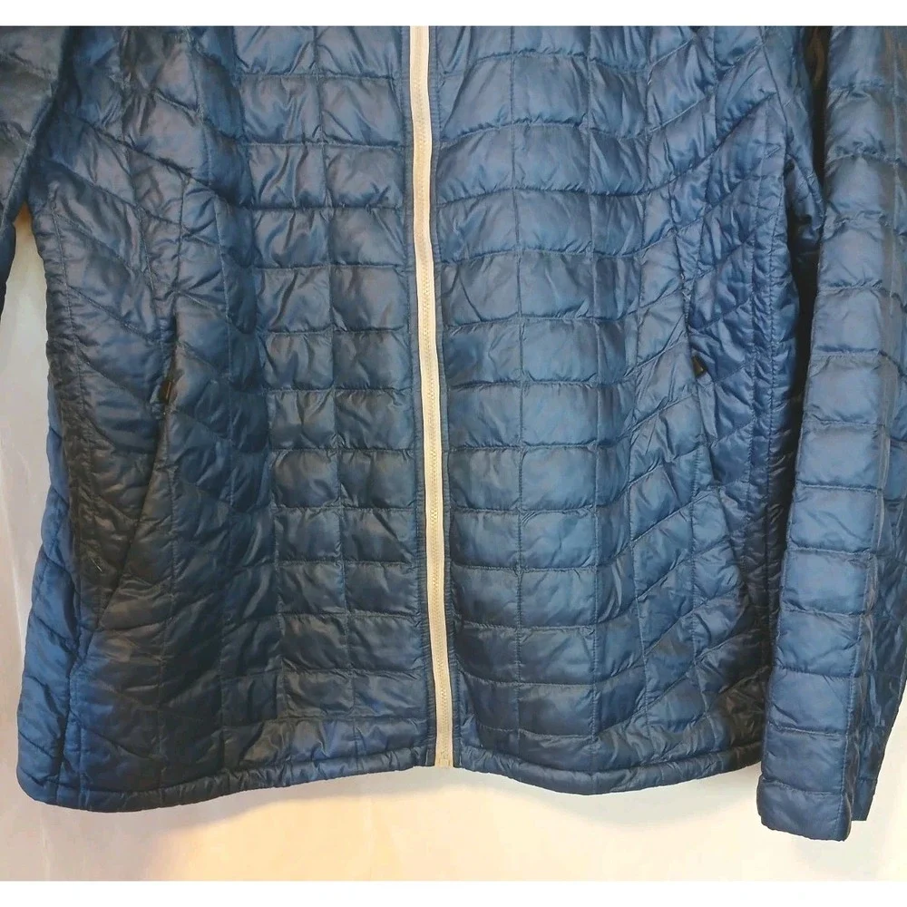 The North Face Jacket & Hoodie Sweatshirt XL Blue Puffer Quilted Lot of 2 D163